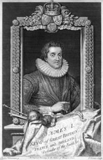 James I of England, 17th century.Artist: George Vertue