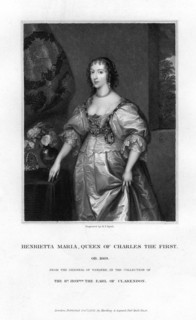 Queen Henrietta Maria, queen consort of Charles I, (1833). Artist: Henry Thomas Ryall