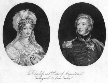 Duke and Duchess of Angouleme. Artist: Unknown