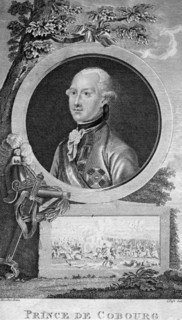 Prince Coburg, famous German general of the Holy Roman Empire.Artist: J Pass