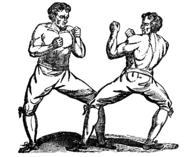 Bare-knuckle boxing, c18th century. Artist: Unknown