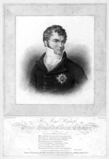 Prince Leopold George Christian Frederick of Saxe-Coburg-Saalfeld, 1818.Artist: Robert Cooper