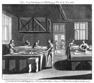 'The Art of Grinding and Polishing of Plate-Glass', 1748. Artist: Unknown
