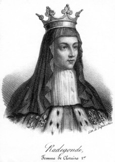 Radegonde, one of Clotaire I's four wives. Artist: Delpech