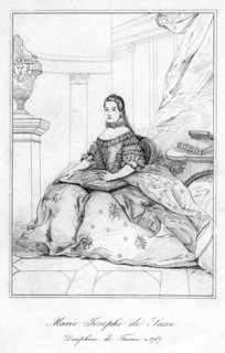 Marie-Josèphe of Saxony, Dauphine of France. Artist: Unknown