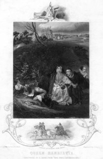 Queen Henrietta, sheltering by a bank from the Parliamentarians, c19th century. Creator: J Rogers.