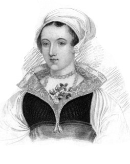 Lady Jane Grey, great-granddaughter of Henry VII of England. Artist: Lady Jane Grey Artist: Unknown