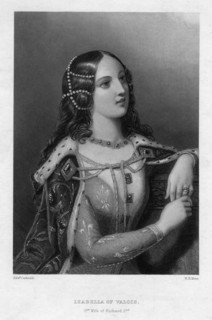 Isabella of Valois, second wife of Richard II, c1860.Artist: WH Mote