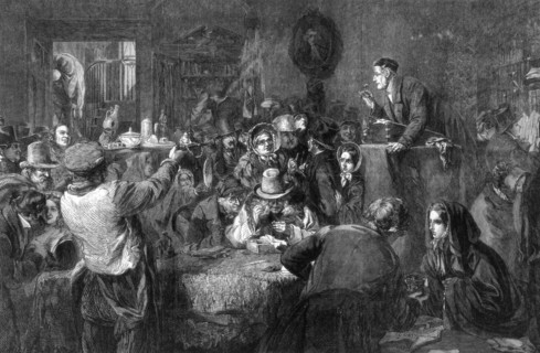 The Auction, Last Day of the Sale', the International exhibition, 1862. Artist: George Bernard O'Neill