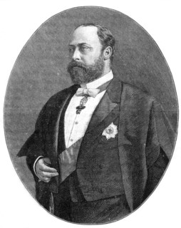 The Prince of Wales in his robes as a Bencher of the Middle Temple, 1900.Artist: W&D Downey