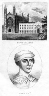 Kings College, Cambridge, and Henry VI, 1801. Artist: Unknown