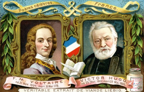 Voltaire and Victor Hugo, c1900. Artist: Unknown