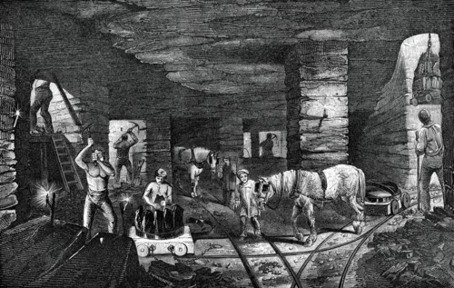Bradley coal mine, near Bilston, 1886. Artist: Unknown