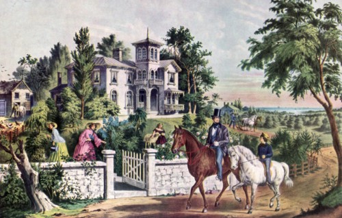 'American Country Life, May Morning', 1855.Artist: Currier and Ives