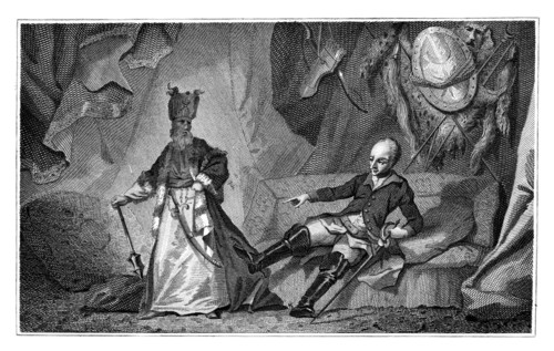 Charles XII of Sweden and the Grand Vizier, 1709-1713.Artist: Wilson