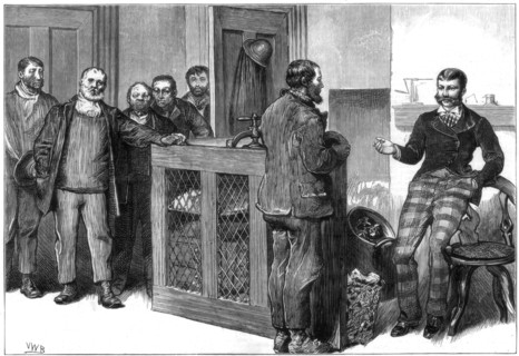 A coal mine lockout, South Wales, 1875. Artist: Unknown