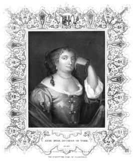 Anne Hyde, Duchess of York.Artist: P Lightfoot