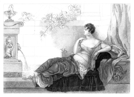 Mary Robinson (1757-1800), English poet and novelist, 1830.Artist: Henry Adlard