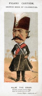 The Shah of Persia, 19th century.Artist: Faustin