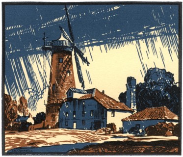 The Old Mill at Blackborough, King's Lynn, Norfolk, early 20th century.Artist: Leonard Russell Squirrell