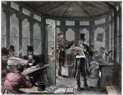 'Newley erected shelter and refreshment house for cabmen', c1820-1870. Artist: Unknown
