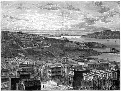 The Bay of San Francisco, America. Artist: Unknown