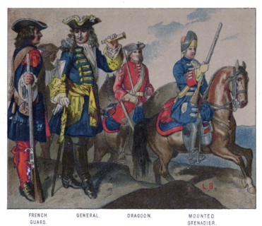 French military dress, 1704. Artist: Unknown