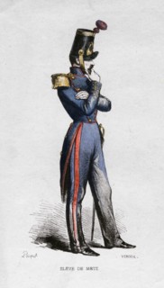 French military student, 19th century.Artist: Verdeil