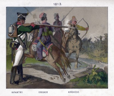 Russian soldiers of 1813 (19th century). Artist: Unknown