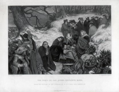 'The Peril of the Queen Henrietta Maria', 19th century. Artist: P Lightfoot