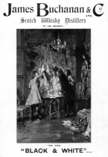 Advertisement for James Buchanan and Co. scotch whisky. Artist: Unknown