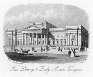Free Library and Derby Museum, Liverpool, 1 May 1864. Artist: Unknown
