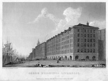 Goree Buildings, Liverpool, 1828.Artist: William Westall
