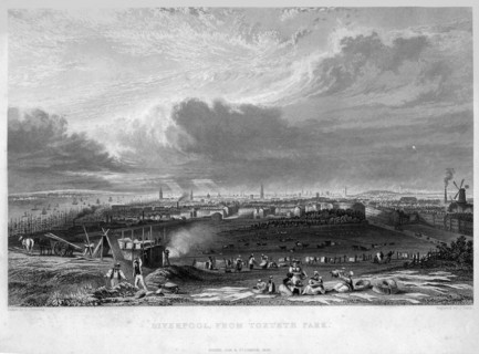 Liverpool from Toxteth Park, 1834.Artist: G Pickering
