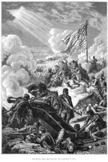 The Defence of Bunker Hill, 1775. Artist: Unknown