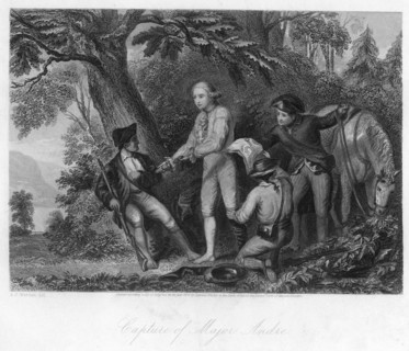 The capture of Major André, 1856. Artist: Unknown