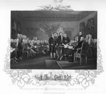 'Declaration of Independence', 1776 (c1817-c1819).Artist: J Rogers