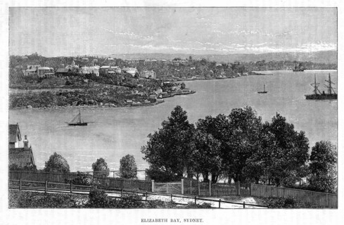 Elizabeth Bay, Sydney, 19th century.Artist: William Hatherell