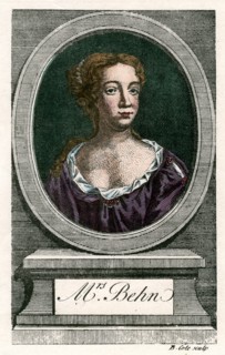 Aphra Behn (1640-1680), first professional woman writer in English literature.Artist: B Cole