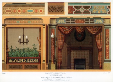 The vestibule of the Hotel du Figaro, Paris, France, 20th century.Artist: G Sanier