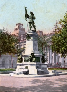 Statue of Paul Chomedey de Maisonneuve, Montreal, 1904. Artist: Unknown