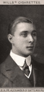 H.H, PR. Alexander of Battenberg, 1908.Artist: WD & HO Wills