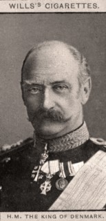H.M The King of Denmark, 1908.Artist: WD & HO Wills
