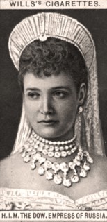 H.I.M, The Dow. Empress of Russia, 1908.Artist: WD & HO Wills