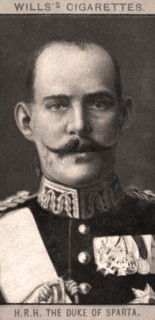 H.R.H The Duke of Sparta, 1908.Artist: WD & HO Wills