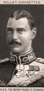 H.R.H. The Crown Prince of Denmark, 1908.Artist: WD & HO Wills