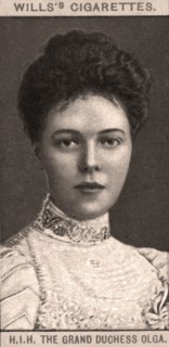 H.I.H The Grand Duchess Olga, 1908.Artist: WD & HO Wills