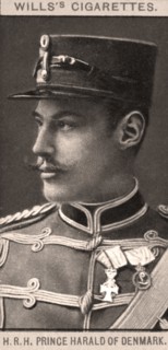 H.R.H Prince Harold of Denmark, 1908.Artist: WD & HO Wills
