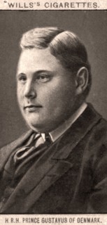 H.R.H Prince Gustavus of Denmark, 1908.Artist: WD & HO Wills