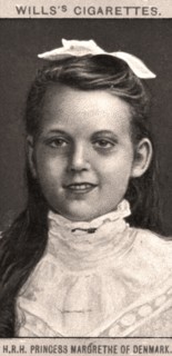 H.R.H Princess Margrethe of Denmark, 1908.Artist: WD & HO Wills